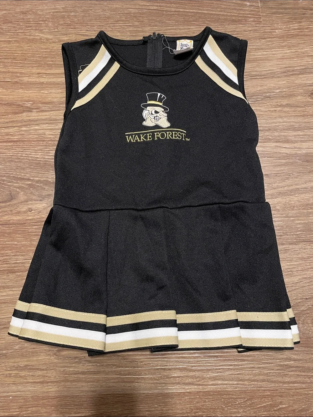 Wake Forest Demon Deacon Black & Gold kids Cheerleader Dress